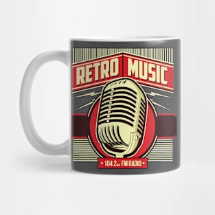 Retro Music Radio Mug